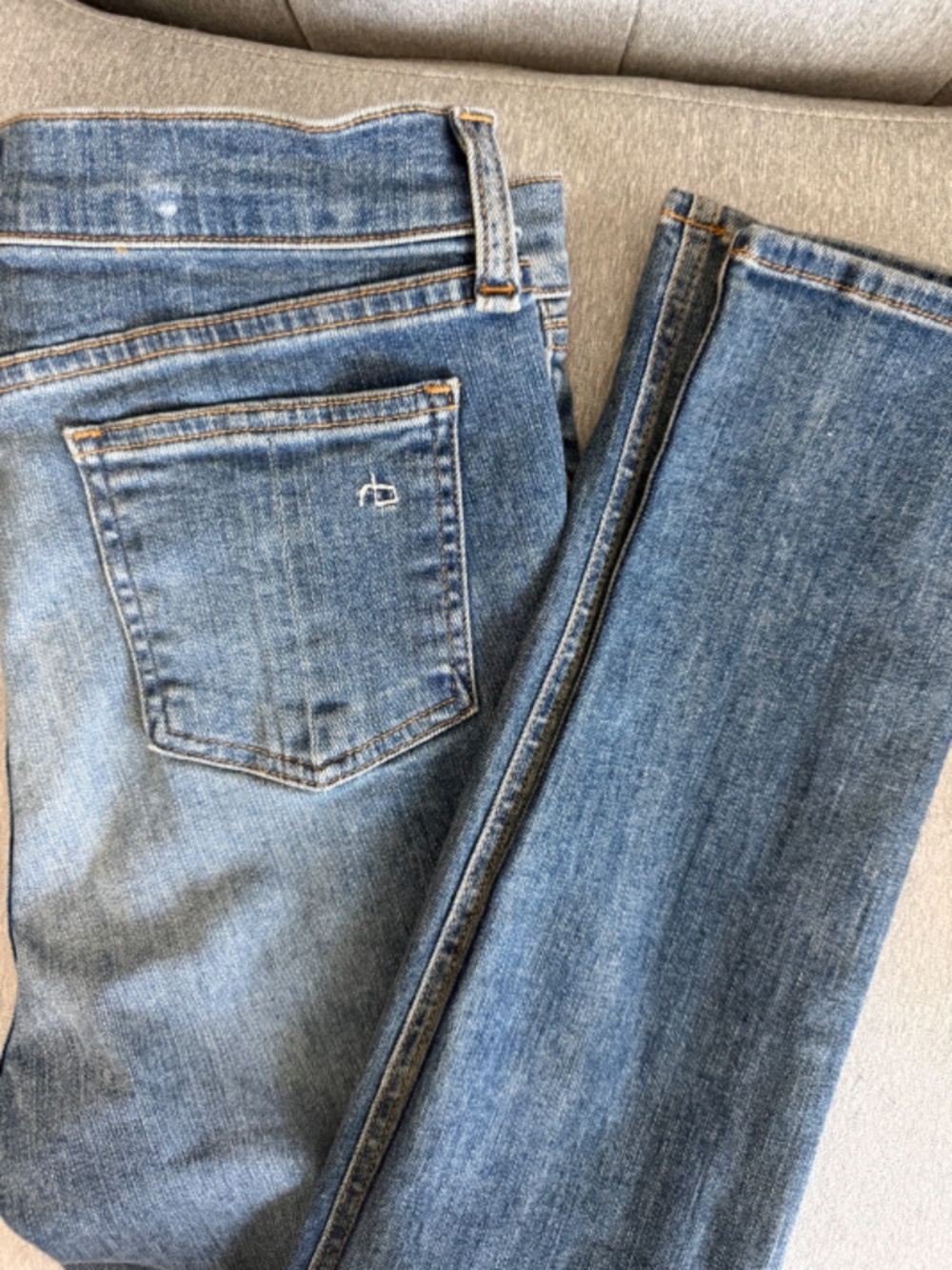Rag & Bone Justine Skinny Jeans Women's Size 27 Light Wash Stretch Denim